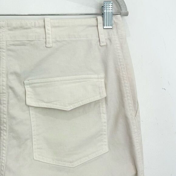 NILI LOTAN Cropped Military Pant in Eggshell - Picture 11 of 15